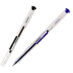 UNOMAX ALL CLEAR Liquid Ballpoint Pen - Card Pack of 10 - Blue or Black